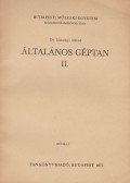Dr. Simonyi Alfréd - Általános géptan II.