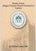 RNDr. Udvaros József - Kodály Zoltán Gimnázium Galánta - Évkönyv 2006/2007