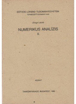Dringó László - Numerikus analízis II., Budapest 1980 antikvár könyv