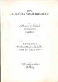 Kádár János Miklós - 1999. Az idősek nemzetközi éve - Forintos Anna festőművész kiállítása (dedikált)