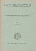 Pais Dezső - Régi személyneveink jelentéstana