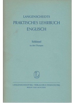  - Langenscheidts Praktisches Lehrbuch English - Schlüssel zu den Übungen,  1964 antikvár könyv