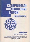 Hermann Péter,Lugosi Erzsébet (szerkesztő),Gajzágó Éva - Középiskolai matematikai lapok 1990/8-9. november