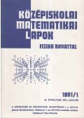 Hermann Péter,Lugosi Erzsébet (szerkesztő),Gajzágó Éva - Középiskolai matematikai lapok 1991/1. január