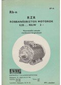 Büchler Alfréd - RZR robbanásbiztos motorok 0,55...90KW