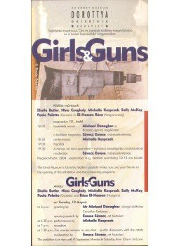  - Girls & Guns című kiállítás (meghívó),  2004 antikvár könyv
