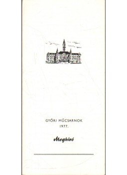  - Meghívó Szabó Vladimir Munkácsy-díjas festőművész kiállításának megnyitójára,  1977 antikvár könyv
