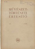 Fülep Lajos - Művészettörténeti értesítő 1953 1-2. szám