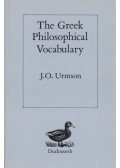 Urmson, James Opie - The Greek Philosophical Vocabulary