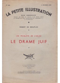 de Beauplan, Robert - Un probléme de l'heure: Le drame juif de Beauplan, Robert - Un probléme de l'heure: Le drame juif, Paris 1939 antikvár könyv