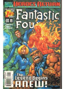 Lobdell, Scott, Davis, Alan - Fantastic Four Vol. 3. No. 1 Lobdell, Scott, Davis, Alan - Fantastic Four Vol. 3. No. 1, 1998 antikvár könyv