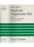 Roxin, Claus - Strafrecht Algemeiner Teil Band II.