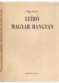 Papp István - Leíró magyar hangtan