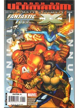 Pokaski, Joe, Coleite, Aron, Nguyen, Eric, Peterson, Brandon - Ultimate Fantastic Four/Ultimate X-Men Annual 1. Pokaski, Joe, Coleite, Aron, Nguyen, Eric, Peterson, Brandon - Ultimate Fantastic Four/Ultimate X-Men Annual 1., 2008 antikvár könyv