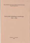 Szulovszky János - Knézy Judit tudományos munkássága 1965-2005