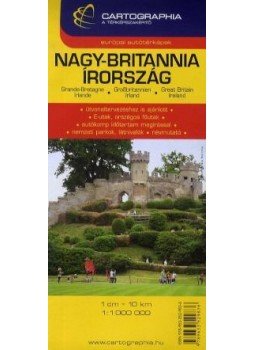  - NAGY-BRITANNIA - ÍRORSZÁG AUTÓTÉRKÉP "SC2" ÚJ!, null 0 antikvár könyv