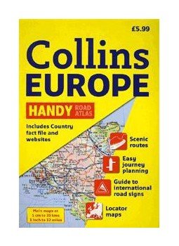  - COLLINS EUROPE - HANDY ROAD ATLAS (EURÓPA ATLASZ, SPIRÁL, A5), null 2009 antikvár könyv