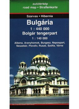  - Bulgária autótérkép (1:440 000),  2007 antikvár könyv