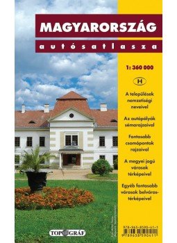 Topográf - Magyarország autósatlasza 1:360000, null 2008 antikvár könyv
