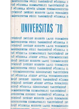 Borbély Sándor - Universitas '70 Borbély Sándor - Universitas '70, 1970 0 antikvár könyv