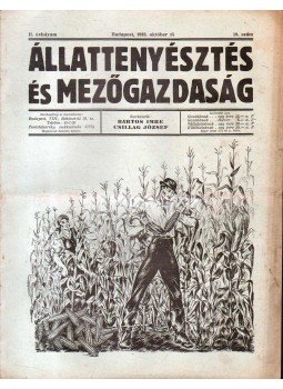 Bartos Imre (szerk.), Csillag József (szerk.) - Állattenyésztés és mezőgazdaság II. évf. 19. szám Bartos Imre (szerk.), Csillag József (szerk.) - Állattenyésztés és mezőgazdaság II. évf. 19. szám, Budapest 1933 antikvár könyv
