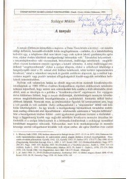 Szilágyi Miklós - A tanyás (dedikált) Szilágyi Miklós - A tanyás (dedikált), 1999 antikvár könyv