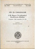 Barabás Jenő - Tájszemlélet és az etnikai kép tükröződése a XVI. századi személynevekben