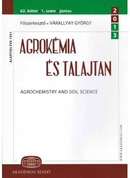 Várallyay György - Agrokémia és talajtan Várallyay György - Agrokémia és talajtan, Budapest 2013 antikvár könyv