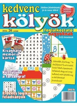 CSOSCH KIADÓ - Kedvenc Kölyök Foglalkoztató nagyoknak 20., null 2016 antikvár könyv