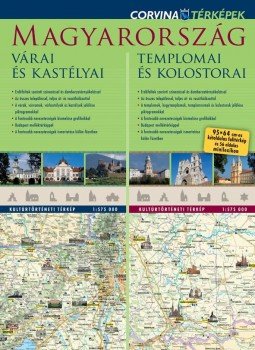  - Magyarország várai és kastélyai / Magyarország templomai és kolostorai - duótérkép, null 2015 antikvár könyv