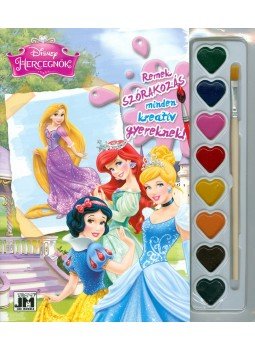  - Disney Hercegnők 2 - A5 kifestő vízfesték készlettel, null 2015 antikvár könyv