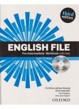 Christina Latham-Koenig, Clive Oxenden, Paul Seligson, Jane Hudson - English File - Pre-Intermediate Workbook, Oxford 2016 antikvár könyv