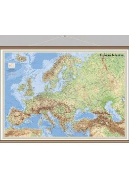  - EURÓPA FELSZÍNE 1:8300000 FALITÉRKÉP - FALÉCES WANDI -, null 0 antikvár könyv