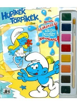  - Hupikék Törpikék - A5 kifestő vízfesték készlettel, null 2015 antikvár könyv