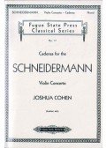Cohen, Joshua - Cadenza for the Schneidermann Violin Concerto (dedikált)