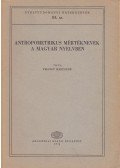 Velcsov Mártonné - Antropometrikus mértéknevek a magyar nyelvben