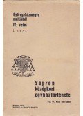 Dr. Vitéz Házi Jenő - Sopron középkori egyháztörténete