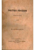 Gróf Széchenyi István - Politikai programm - töredékek