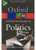 McMillan, Alistrair (ed.),McLean, Iain - The Concise Oxford Dictionary of Politics
