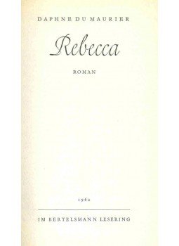 Daphne du Maurier - Rebecca Daphne du Maurier - Rebecca, null 1962 antikvár könyv
