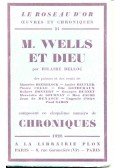 Belloc, Hilaire - M. Wells et dieu