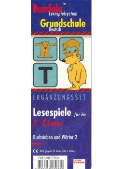  - Bandolo Lernspielsystem - Grundschule Deutsch: Ergänzungsset - Lesespiele für di 1. Klasse, Buchstaben und Wörter 2, null 0 antikvár könyv