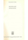 Theodor Storm - Novellen, Gedichte