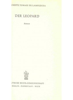 Giuseppe Tomasi di Lampedusa - Der Leopard, null 1961 antikvár könyv