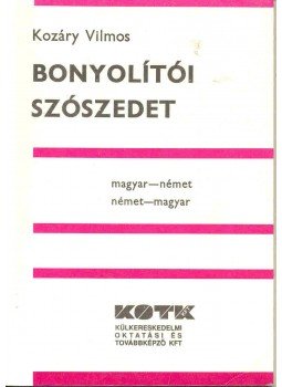 Kozáry Vilmos - Bonyolítói szószedet - Magyar-német, német-magyar, null 0 antikvár könyv