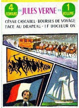 Jules Verne - CESAR CASCABEL, BOURSES DE VOYAGE, FACE AU DRAPEAU, LE DOCTEUR OX, null 1964 antikvár könyv