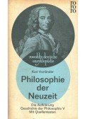 VORLÄNDER, KAARL - Philosophie der Neuzeit - Die Aufklärung