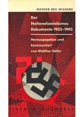 HOFER, WALTER (editor) - Der Nationalsozialismus Dokumente 1933-1945