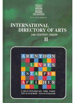  - International Directory of Arts - Antiques and Numismatics, Galleries, Auctioneers, Restorers, Publishers, Periodicals, Booksellers, null 1998 antikvár könyv
