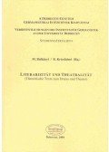 BALKÁNYI, M, - KRICSFALUSI B, (editor) - Literarizität und Theatralität - Theoretische Texte zum Drama und Theater